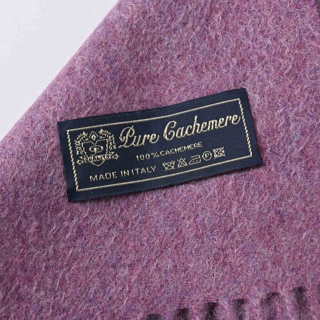 レノマ RENOMA マフラー R9918 PLAIN CASHMERE RPUR パープル  メンズ レディース