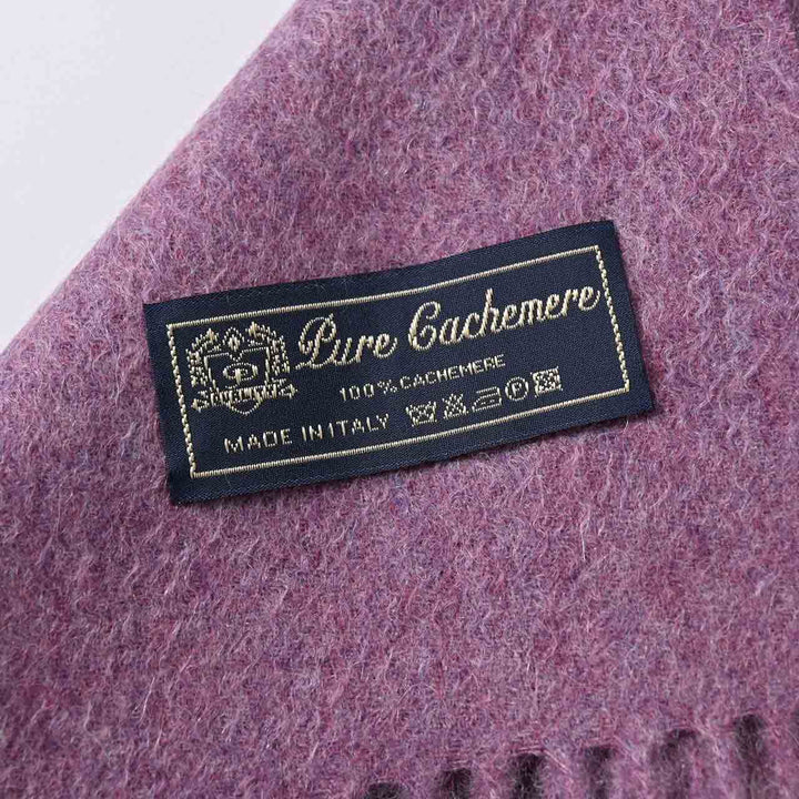 レノマ RENOMA マフラー R9918 PLAIN CASHMERE RPUR パープル  メンズ レディース