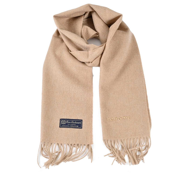 レノマ RENOMA マフラー R9918 PLAIN CASHMERE RSAN ブラウン  メンズ レディース