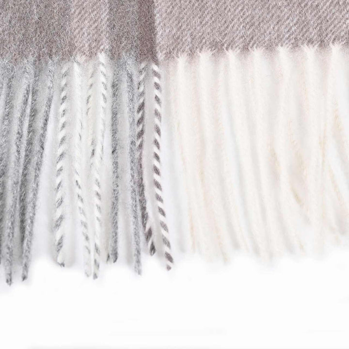 レノマ RENOMA マフラー R9919 CHECK CASHMERE R009 グレー  メンズ レディース