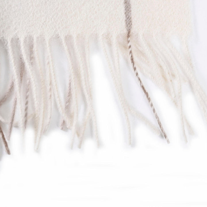 レノマ RENOMA マフラー R9919 CHECK CASHMERE R016 クリーム  メンズ レディース