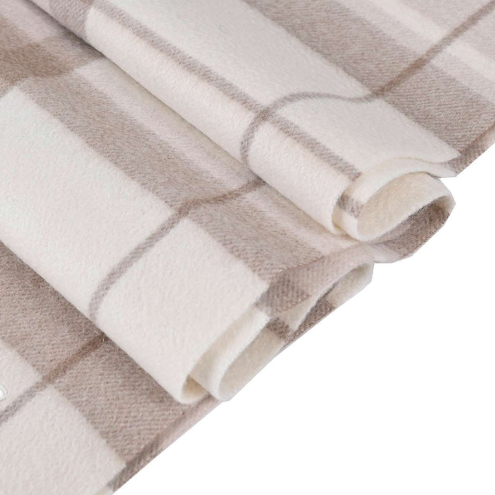 レノマ RENOMA マフラー R9919 CHECK CASHMERE R016 クリーム  メンズ レディース