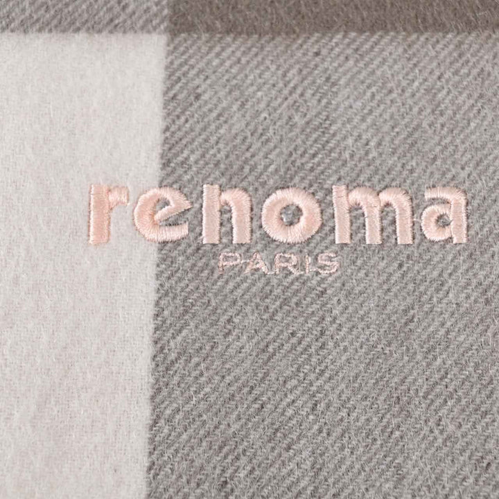 レノマ RENOMA マフラー R9919 CHECK CASHMERE RX9 ピンク  メンズ レディース