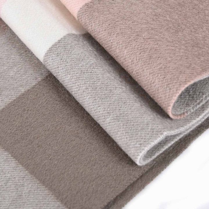 レノマ RENOMA マフラー R9919 CHECK CASHMERE RX9 ピンク  メンズ レディース