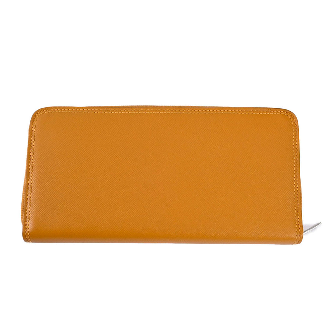 ジェイアンドエム デヴィッドソン J&M DAVIDSON ラウンドファスナー長財布 10221N 7495 MUSTARD 5200 イエロー  メンズ レディース