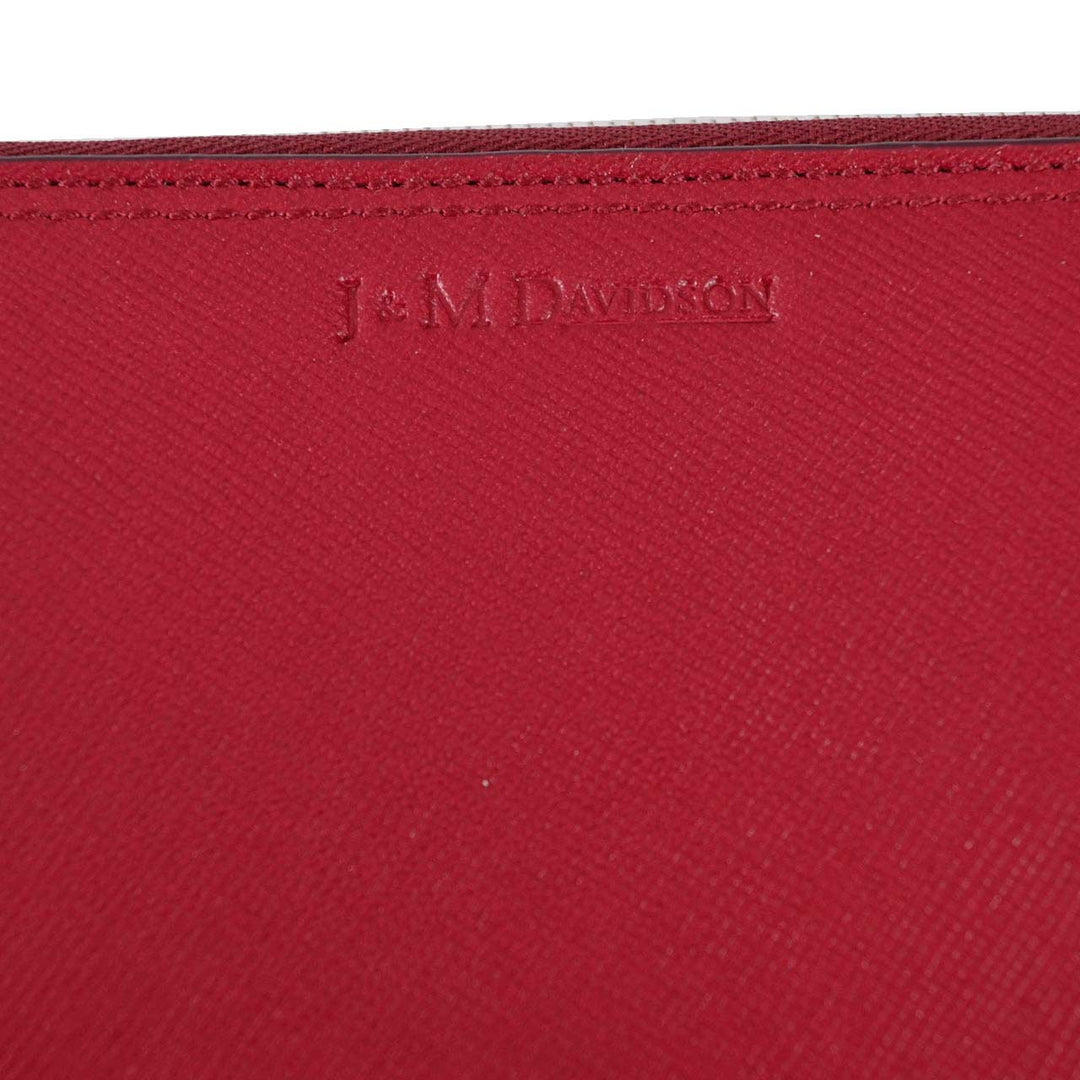 ジェイアンドエム デヴィッドソン J&M DAVIDSON ラウンドファスナー長財布 10221N 7495 BURGUNDY 8480 レッド  メンズ レディース