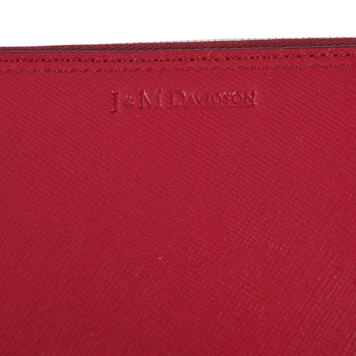 ジェイアンドエム デヴィッドソン J&M DAVIDSON ラウンドファスナー長財布 10221N 7495 BURGUNDY 8480 レッド  メンズ レディース