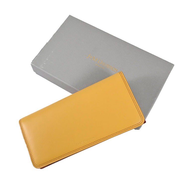 ジェイアンドエム デヴィッドソン J&M DAVIDSON 長財布 10223N 7314 PASTEL YELLOW 5040 イエロー  メンズ レディース