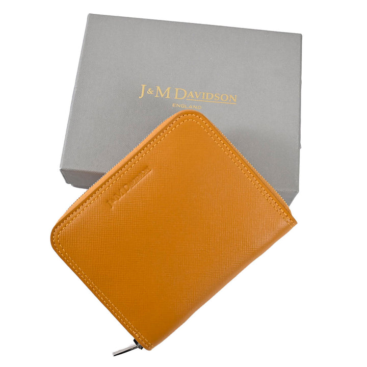 ジェイアンドエム デヴィッドソン J&M DAVIDSON 折財布 10224N 7495 MUSTARD 5200 イエロー  メンズ レディース