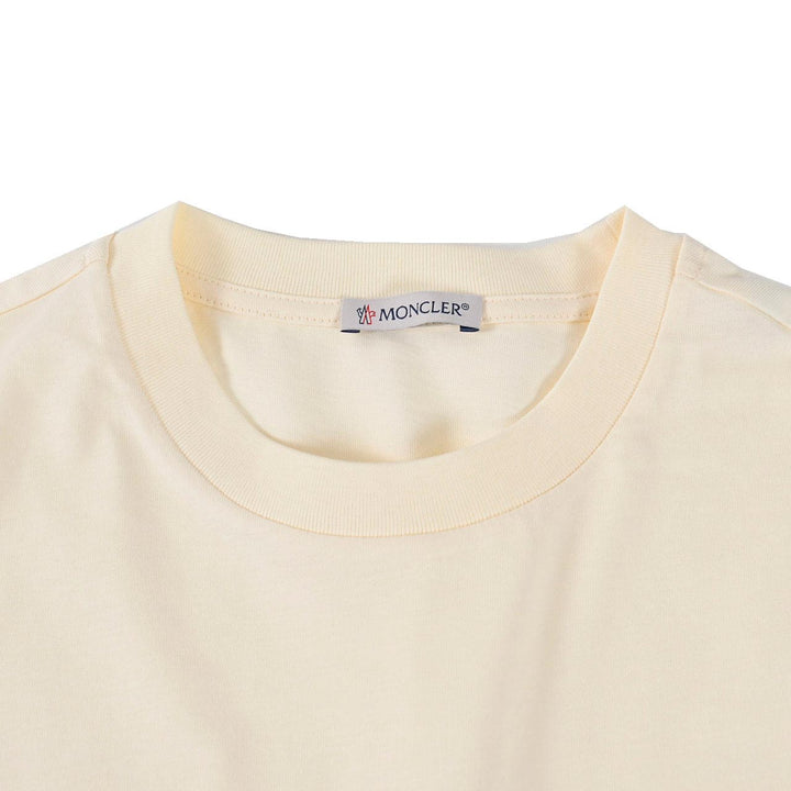 モンクレール MONCLER クルーネック半袖Ｔシャツ MANICA　CORTA 89AIJ 8C000 21 034 クリーム 2024SS レディース