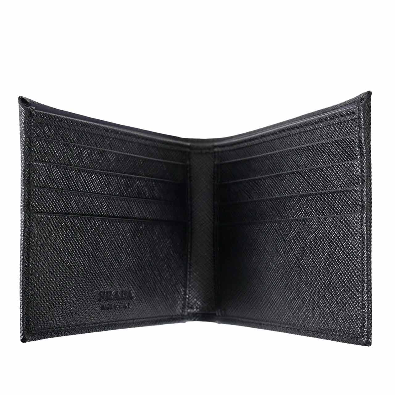 プラダ PRADA 折財布 2MO513 QHH F0002 ブラック 2024SS メンズ