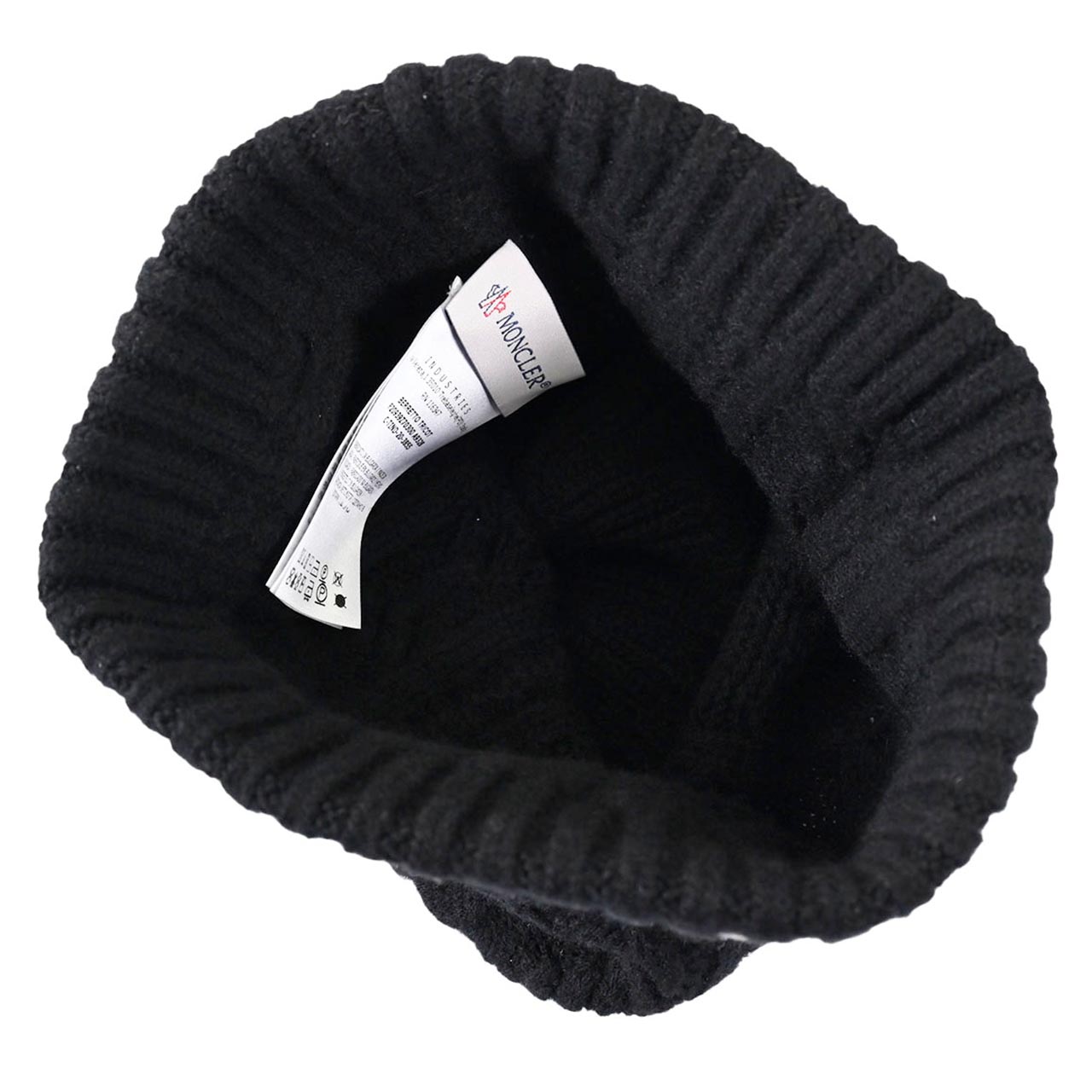 モンクレール MONCLER ニット帽 9Z70300 A9328 ブラック メンズ