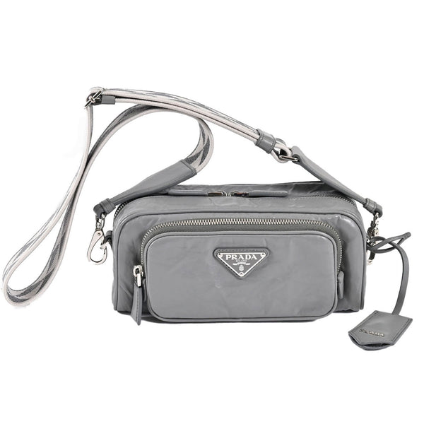 プラダ PRADA ショルダーバッグ 1BH198 UVL V 400 ARDESIA グレー