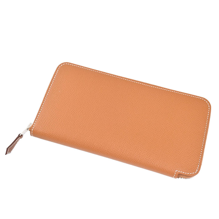 エルメス HERMES ラウンドファスナー長財布 アザップ シルクイン H084387CKAD ブラウン 2025SS レディース