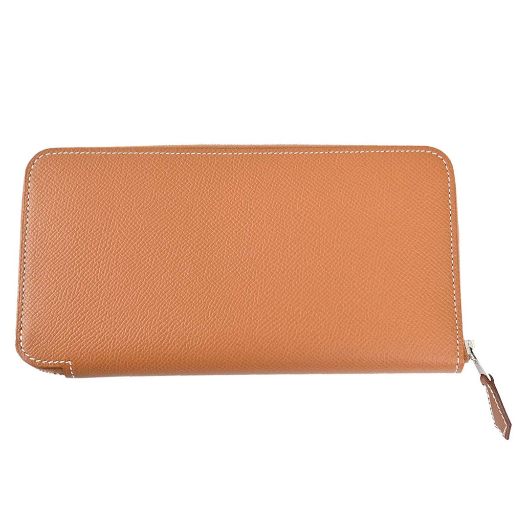エルメス HERMES ラウンドファスナー長財布 アザップ シルクイン H084387CKAD ブラウン 2025SS レディース