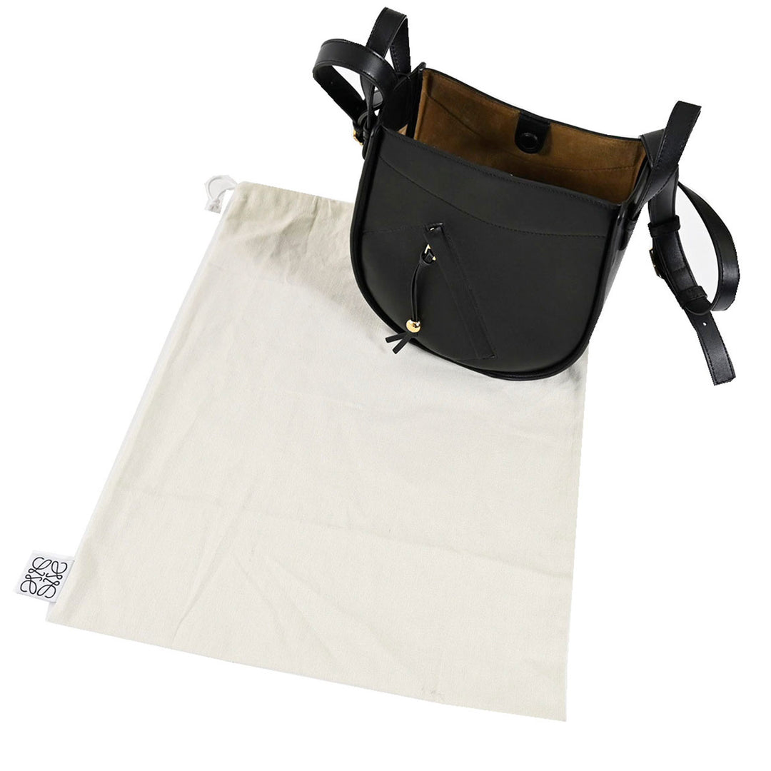 ロエベ LOEWE ショルダーバッグ ハンモック スライス A538HHSX01 1100 ブラック 2025年春夏 レディース