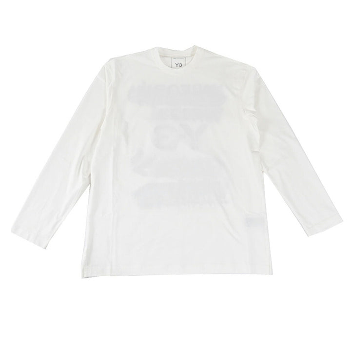 ワイスリー Y-3 クルーネック長袖Ｔシャツ U GFX LS TEE JM3234 ホワイト 2025SS メンズ レディース