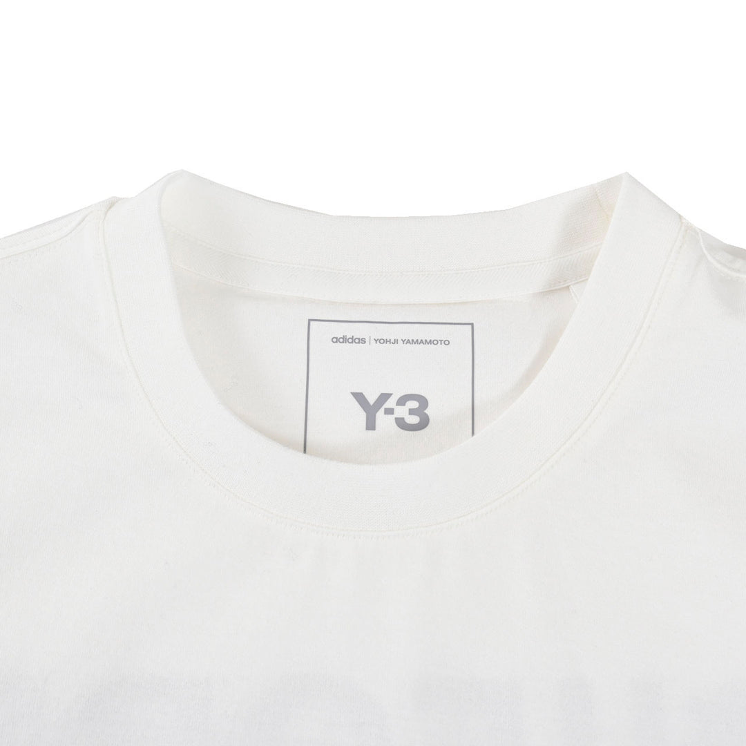 ワイスリー Y-3 クルーネック長袖Ｔシャツ U GFX LS TEE JM3234 ホワイト 2025SS メンズ レディース