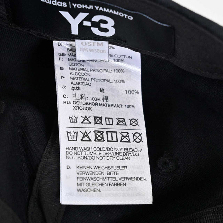 ワイスリー Y-3 キャップ Y-3 DAD CAP IN2391 ブラック 2025SS メンズ