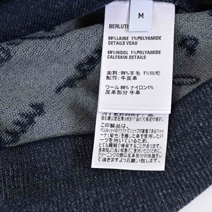 ベルルッティ BERLUTI ジップアップパーカー R28KZL01 001 28F ネイビー 2025SS メンズ