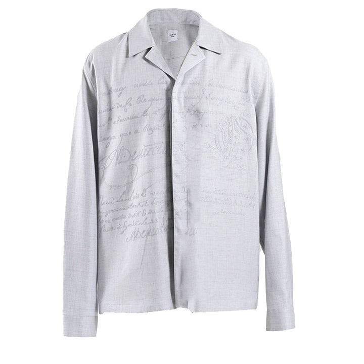 ベルルッティ BERLUTI カジュアルシャツ R28HCL112 001 53N グレー 2025SS メンズ