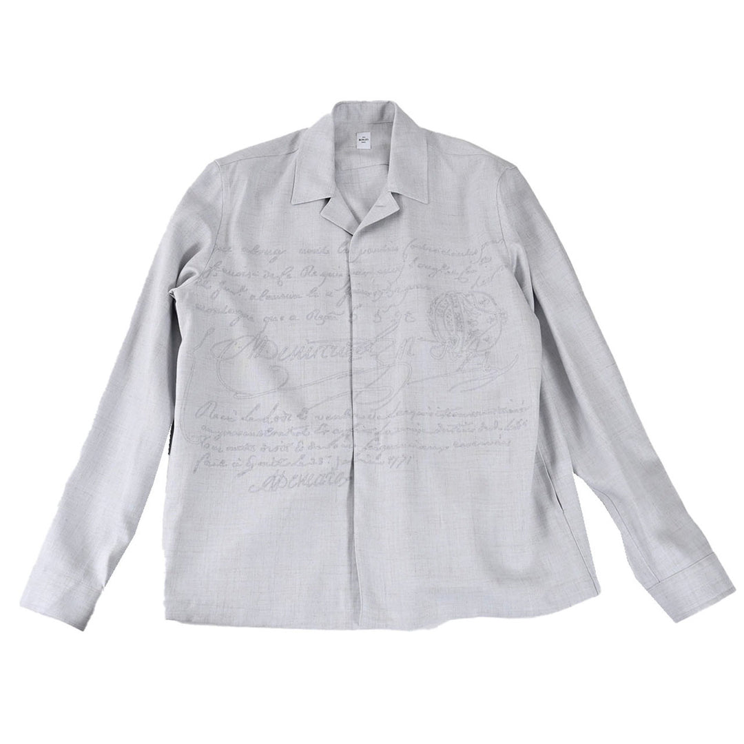 ベルルッティ BERLUTI カジュアルシャツ R28HCL112 001 53N グレー 2025SS メンズ