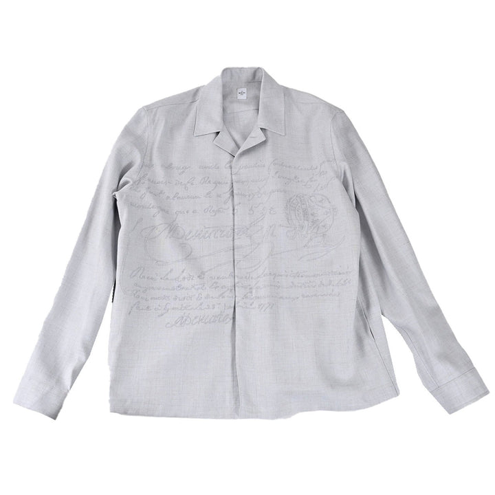 ベルルッティ BERLUTI カジュアルシャツ R28HCL112 001 53N グレー 2025SS メンズ
