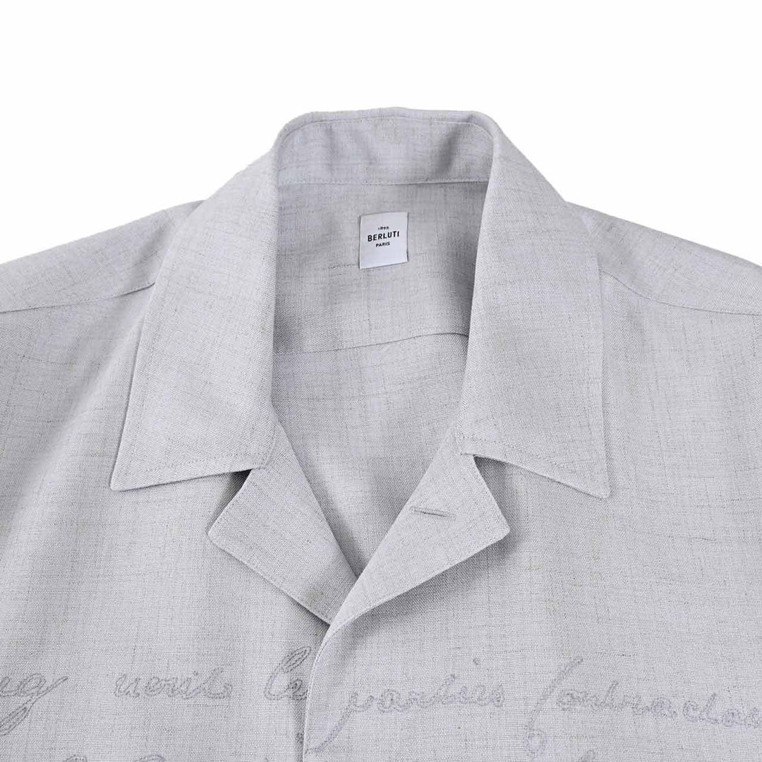 ベルルッティ BERLUTI カジュアルシャツ R28HCL112 001 53N グレー 2025SS メンズ