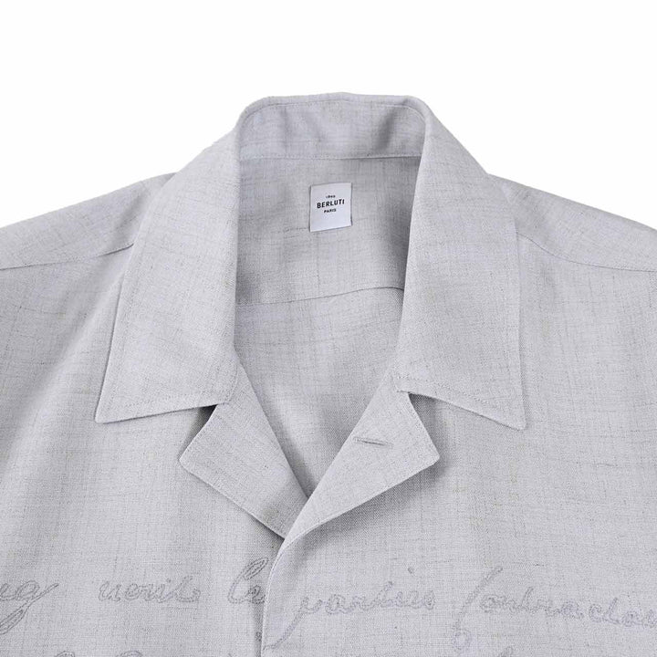 ベルルッティ BERLUTI カジュアルシャツ R28HCL112 001 53N グレー 2025SS メンズ