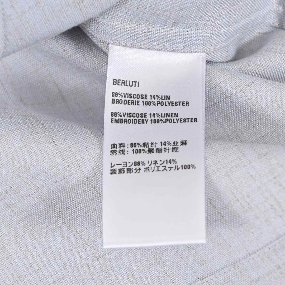 ベルルッティ BERLUTI カジュアルシャツ R28HCL112 001 53N グレー 2025SS メンズ