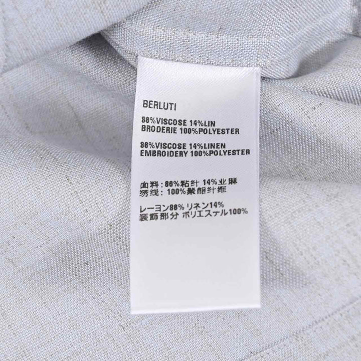 ベルルッティ BERLUTI カジュアルシャツ R28HCL112 001 53N グレー 2025SS メンズ