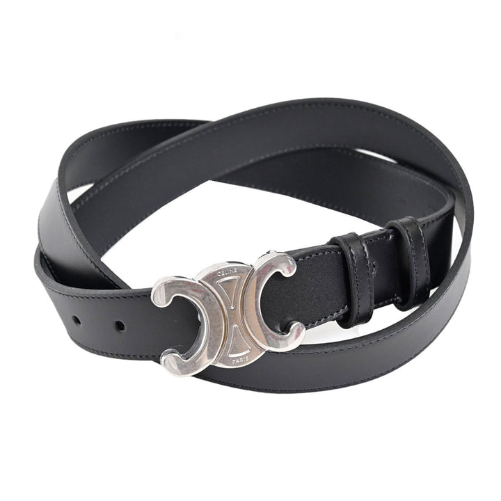 セリーヌ CELINE ベルト 45BIE3AJG 38SI ブラック  メンズ