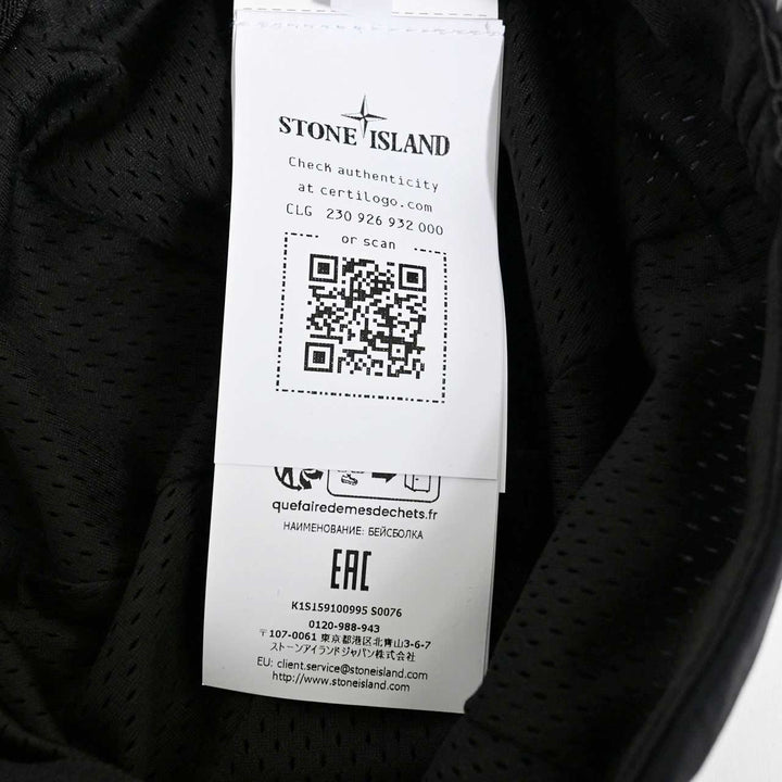 ストーン アイランド STONE ISLAND キャップ K1S15 9100995 S0076 V0029 ブラック 2025年春夏 メンズ
