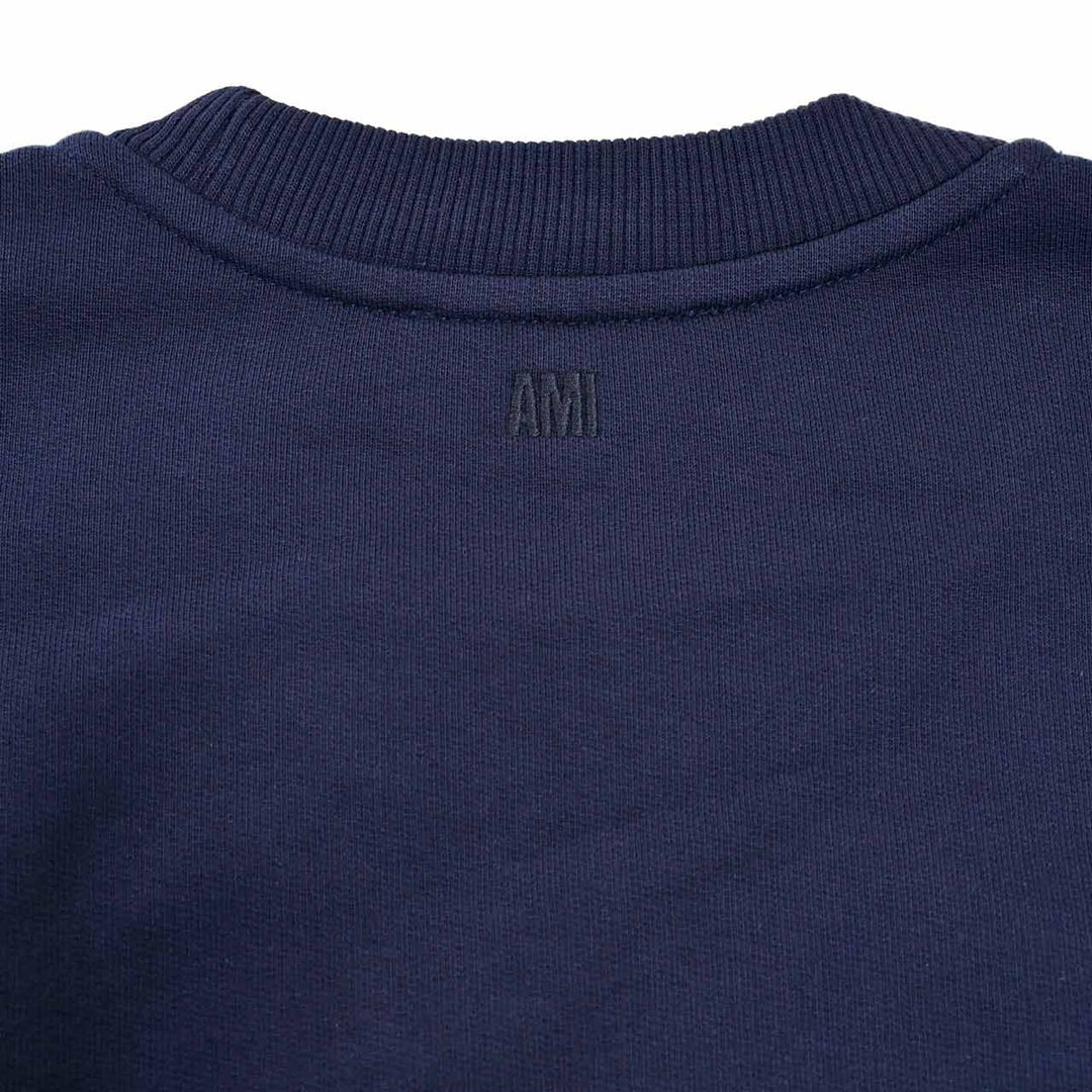 アミ AMI スウェットトレーナー BFUSW035.730 430 ネイビー 2025SS メンズ レディース