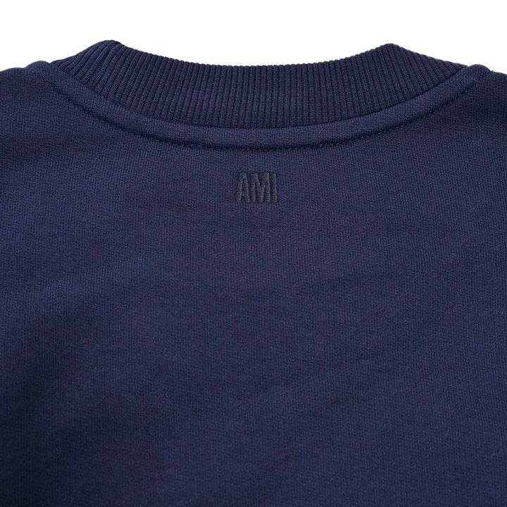 アミ AMI スウェットトレーナー BFUSW035.730 430 ネイビー 2025SS メンズ レディース