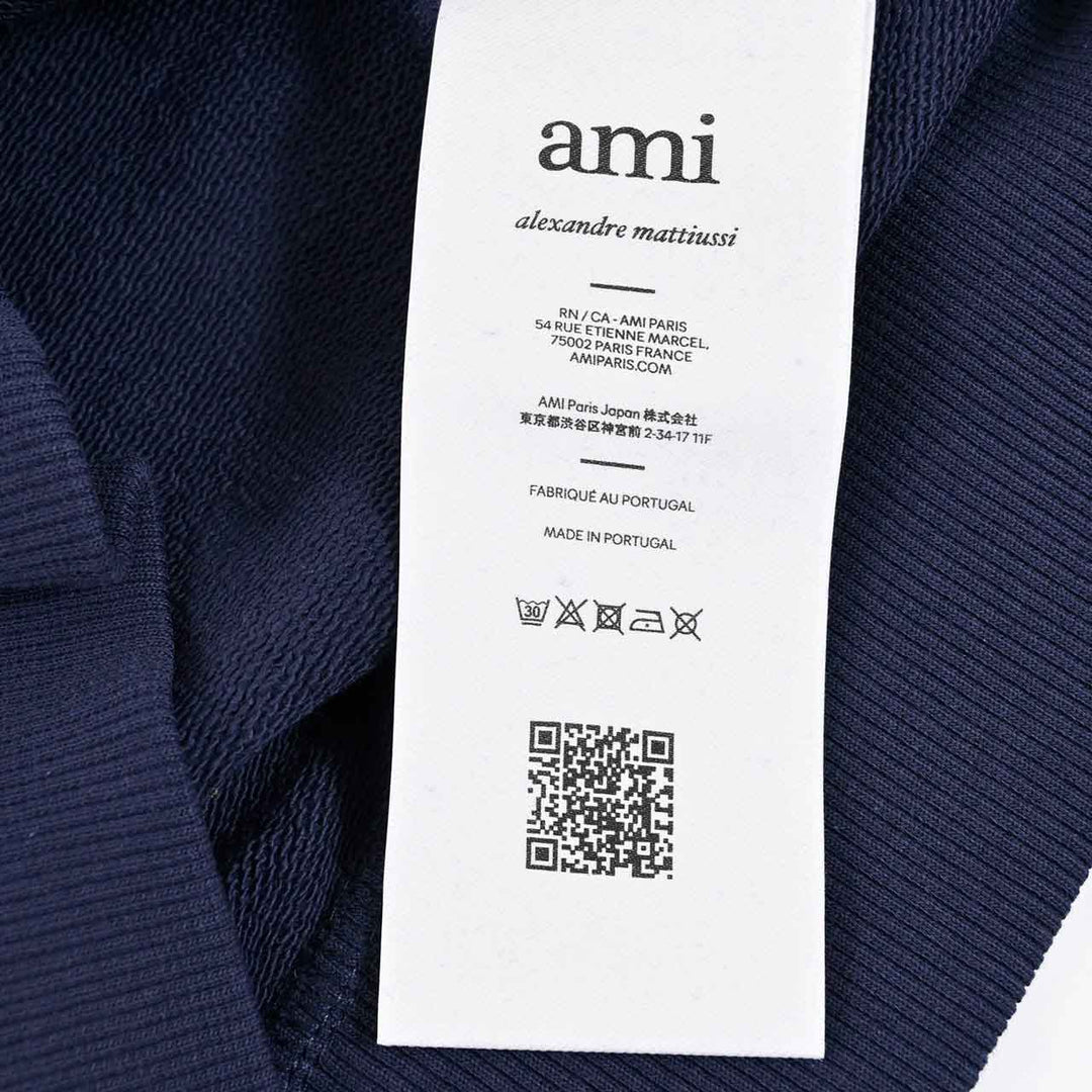 アミ AMI スウェットトレーナー BFUSW035.730 430 ネイビー 2025SS メンズ レディース