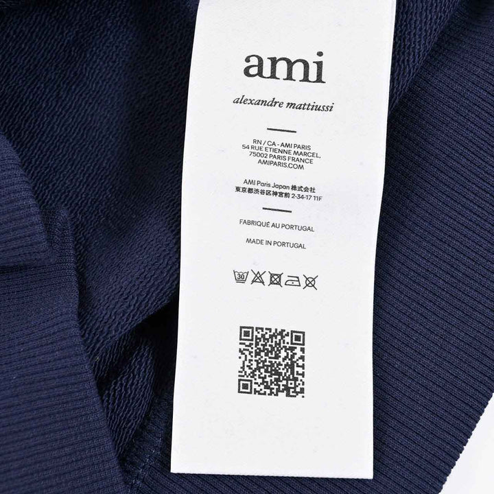 アミ AMI スウェットトレーナー BFUSW035.730 430 ネイビー 2025SS メンズ レディース