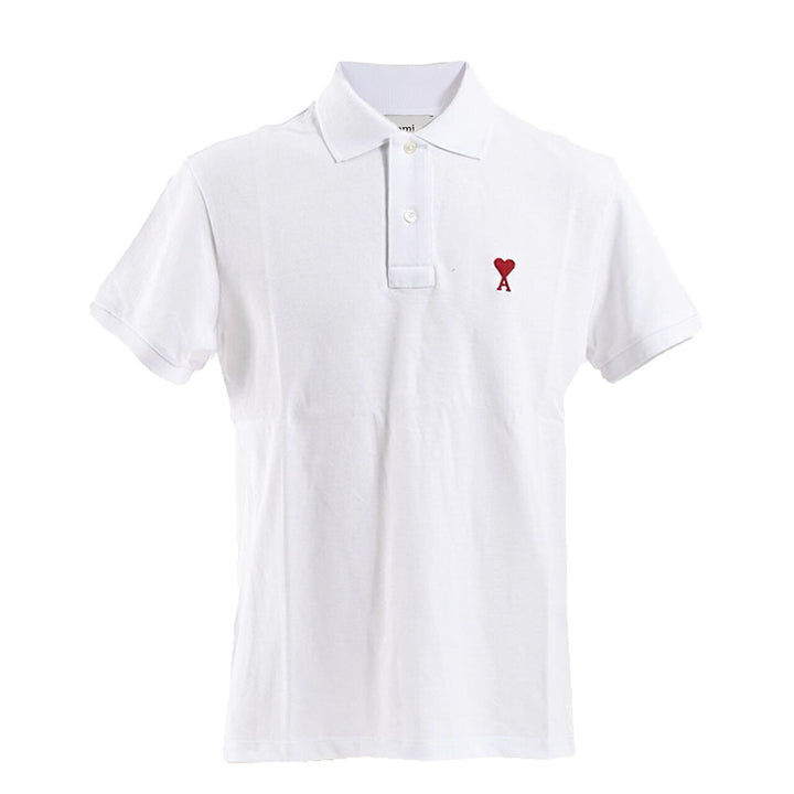 アミ AMI ポロシャツ BFUPL001.760 100 ホワイト 2025SS メンズ