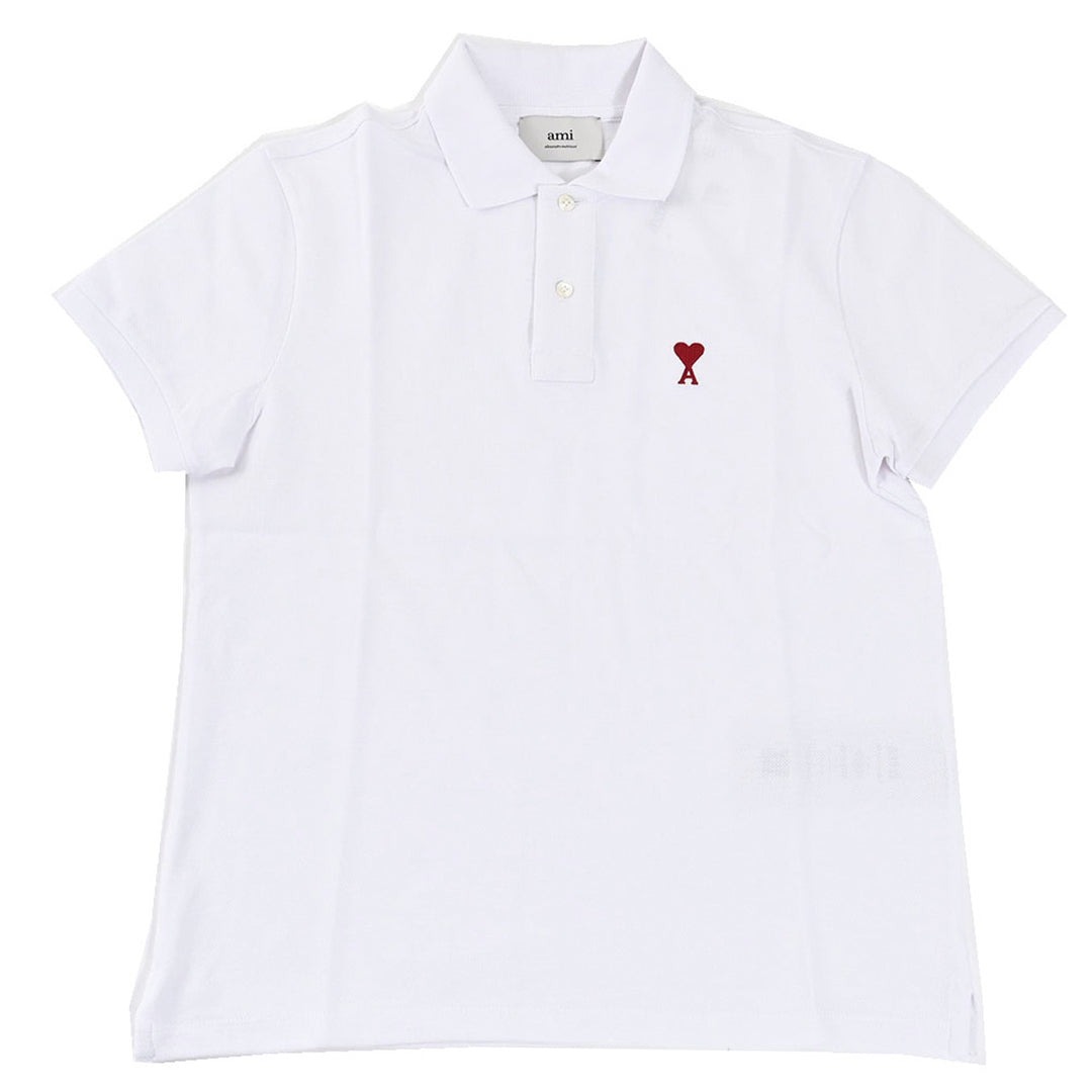 アミ AMI ポロシャツ BFUPL001.760 100 ホワイト 2025SS メンズ