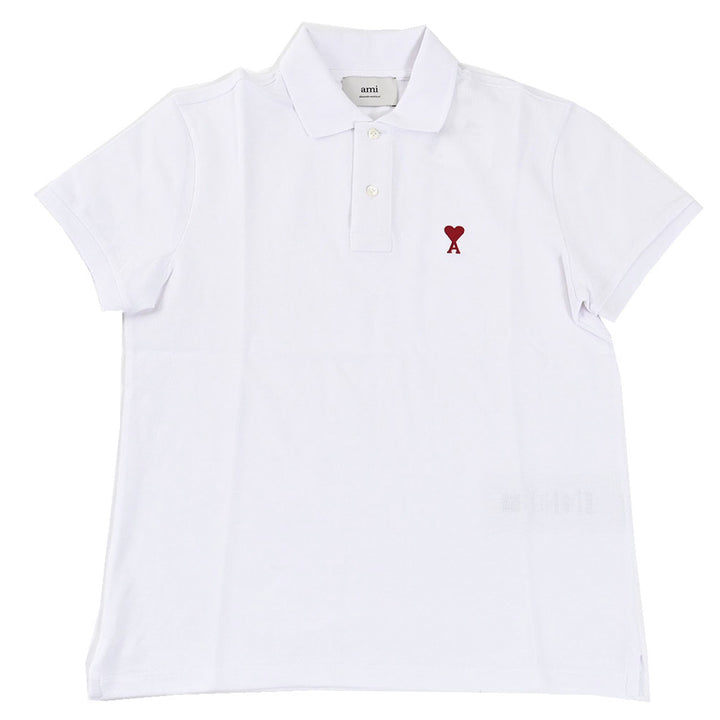 アミ AMI ポロシャツ BFUPL001.760 100 ホワイト 2025SS メンズ