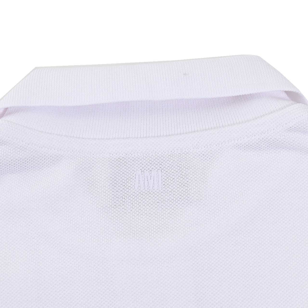 アミ AMI ポロシャツ BFUPL001.760 100 ホワイト 2025SS メンズ