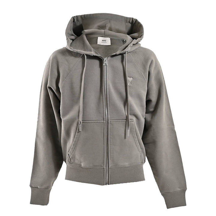 アミ AMI ジップアップパーカー HSW474.747 0953 グリーン 2025SS メンズ
