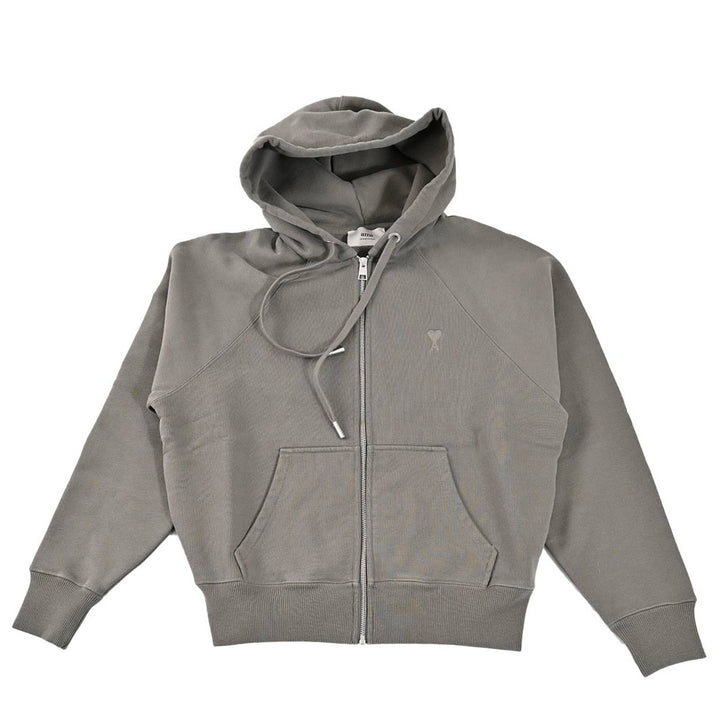 アミ AMI ジップアップパーカー HSW474.747 0953 グリーン 2025SS メンズ