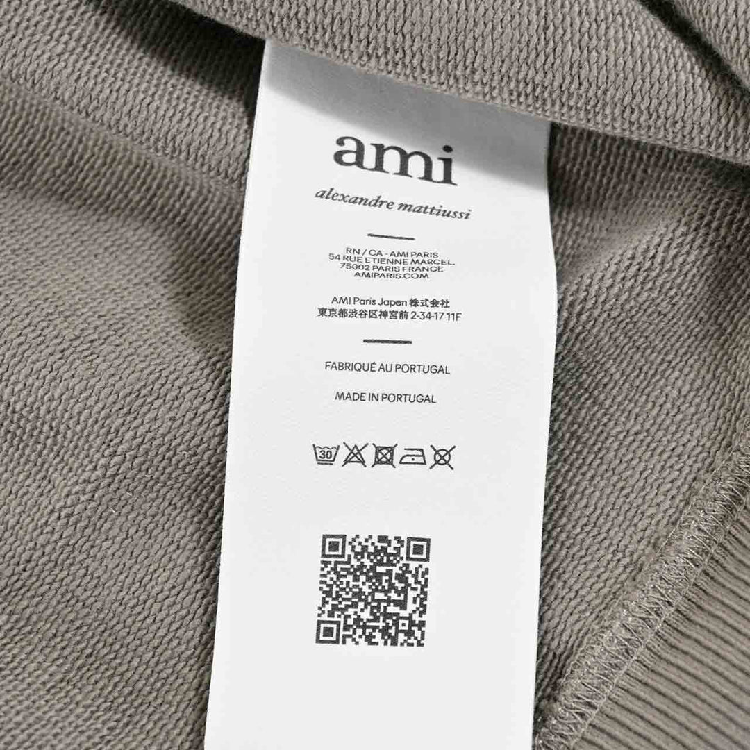 アミ AMI ジップアップパーカー HSW474.747 0953 グリーン 2025SS メンズ