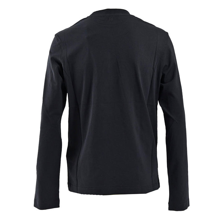 アミ AMI クルーネック長袖Ｔシャツ BFUTS235.724 001 ブラック 2025SS メンズ