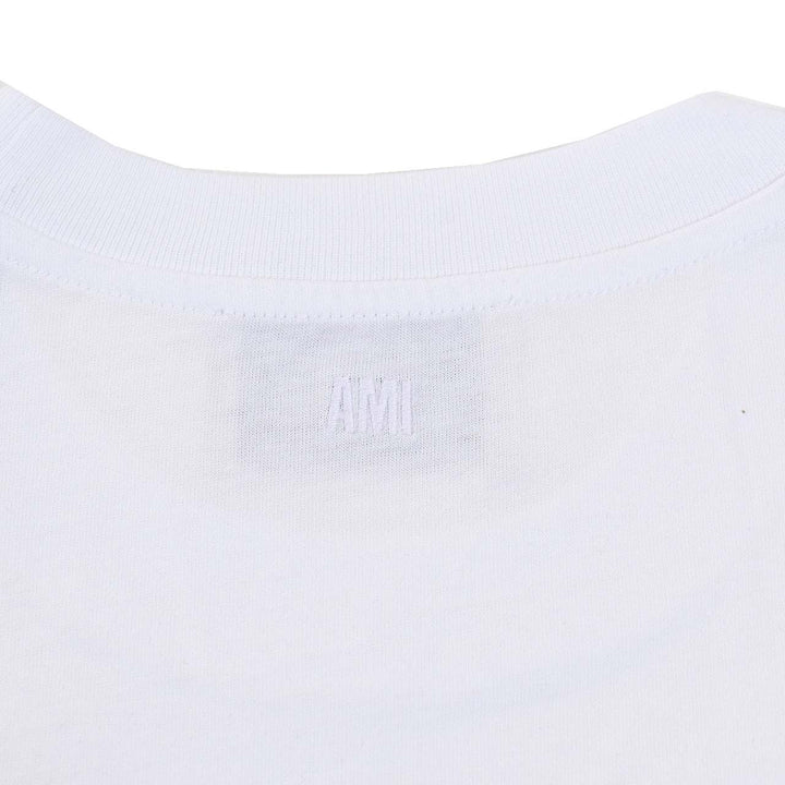 アミ AMI クルーネック長袖Ｔシャツ BFUTS235.724 100 ホワイト 2025SS メンズ