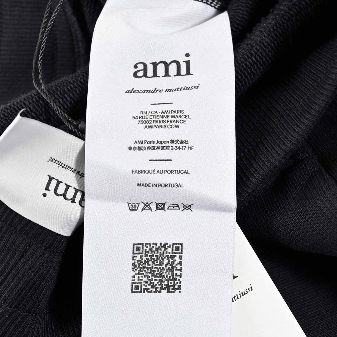 アミ AMI イージーパンツ UTR240.747 001 ブラック 2025SS メンズ