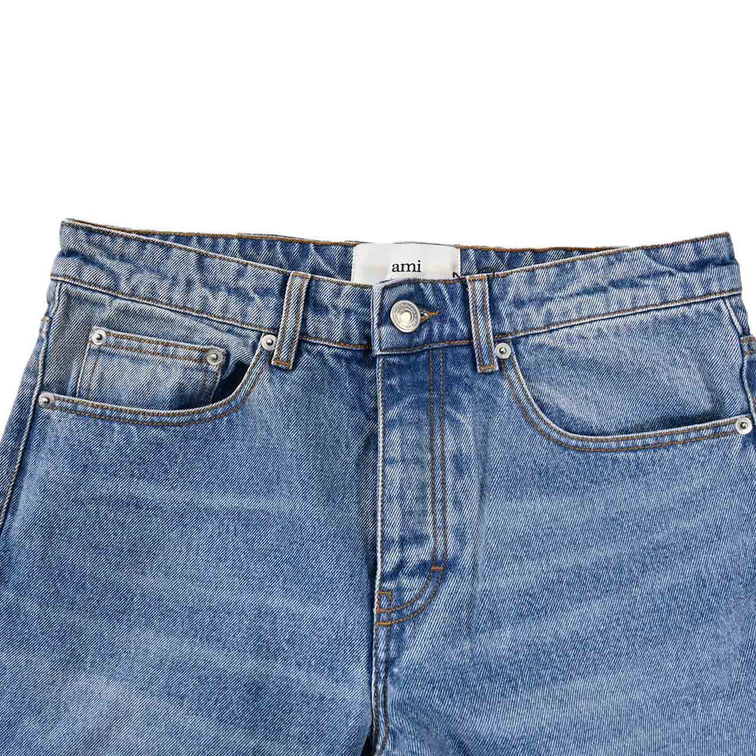 アミ AMI デニムパンツ HTR001.DE0046 480 ブルー 2025SS メンズ
