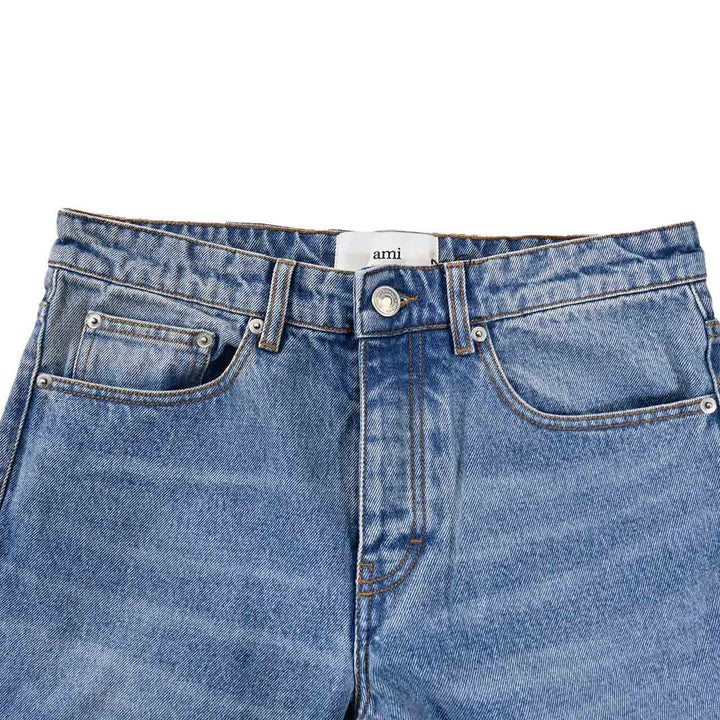 アミ AMI デニムパンツ HTR001.DE0046 480 ブルー 2025SS メンズ