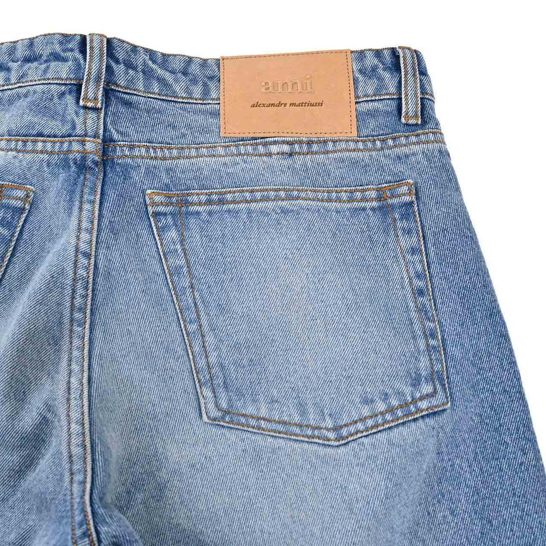 アミ AMI デニムパンツ HTR001.DE0046 480 ブルー 2025SS メンズ